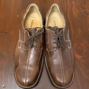 Men’s Johnston and Murphy Shuler Bicycle SheepSkin Leather Oxfords Shoes 9 1/2 M